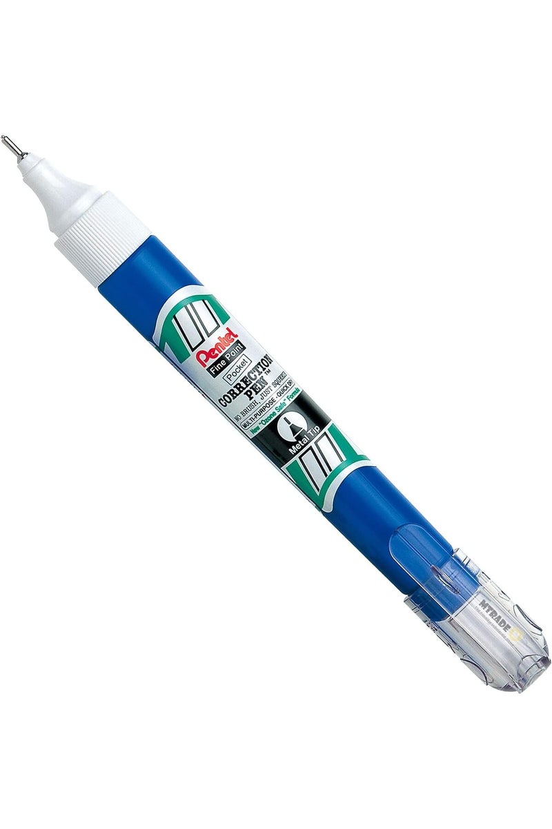 Pentel ZL62 Fine Point Metal Tip Correction Pen 7 ml - Image 2